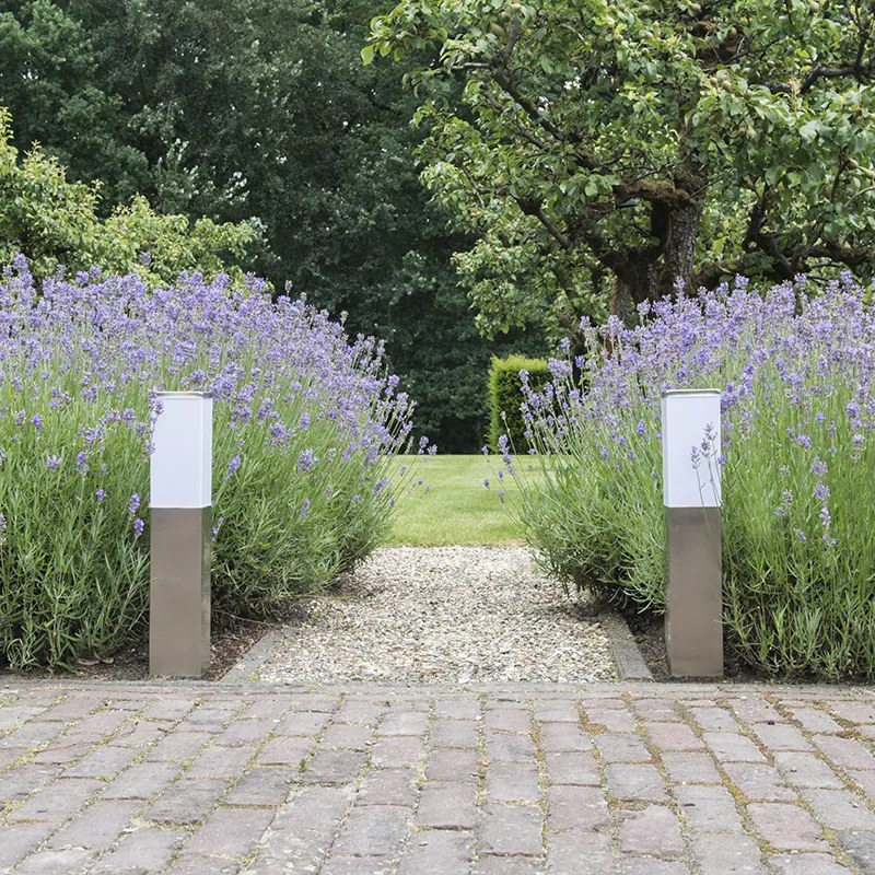 Candeeiro de exterior moderno 45 cm em aço - Malios