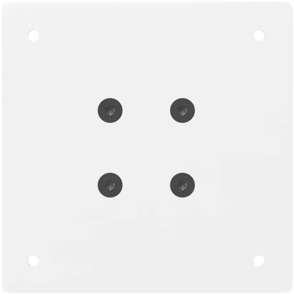 Pés de mesa de console 4 peças, branco, 72 cm, aço