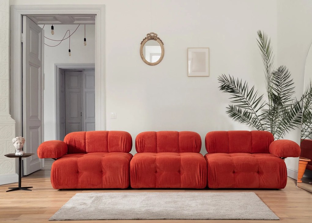Sofá de 3 Lugares Doblo – Vermelho – 300x100x80 cm