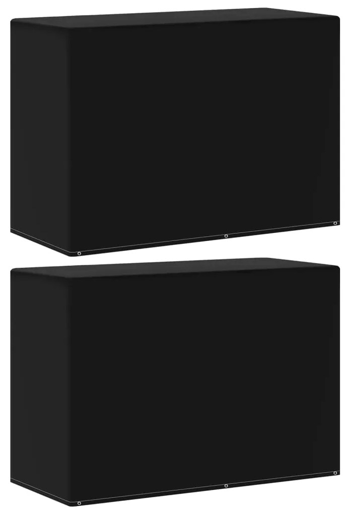 Capas de jardim para barbecue a gás 2 pcs 6 ilhós 180x80x125 cm