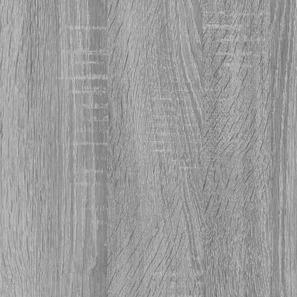 Estante 80x33x100 cm derivados de madeira e aço cinza sonoma
