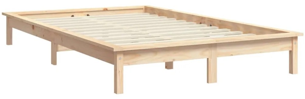 Estrutura de cama 160x200 cm pinho maciço