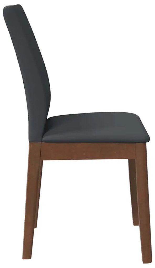 Cadeiras de jantar com almofadões 2 pcs madeira maciça castanho