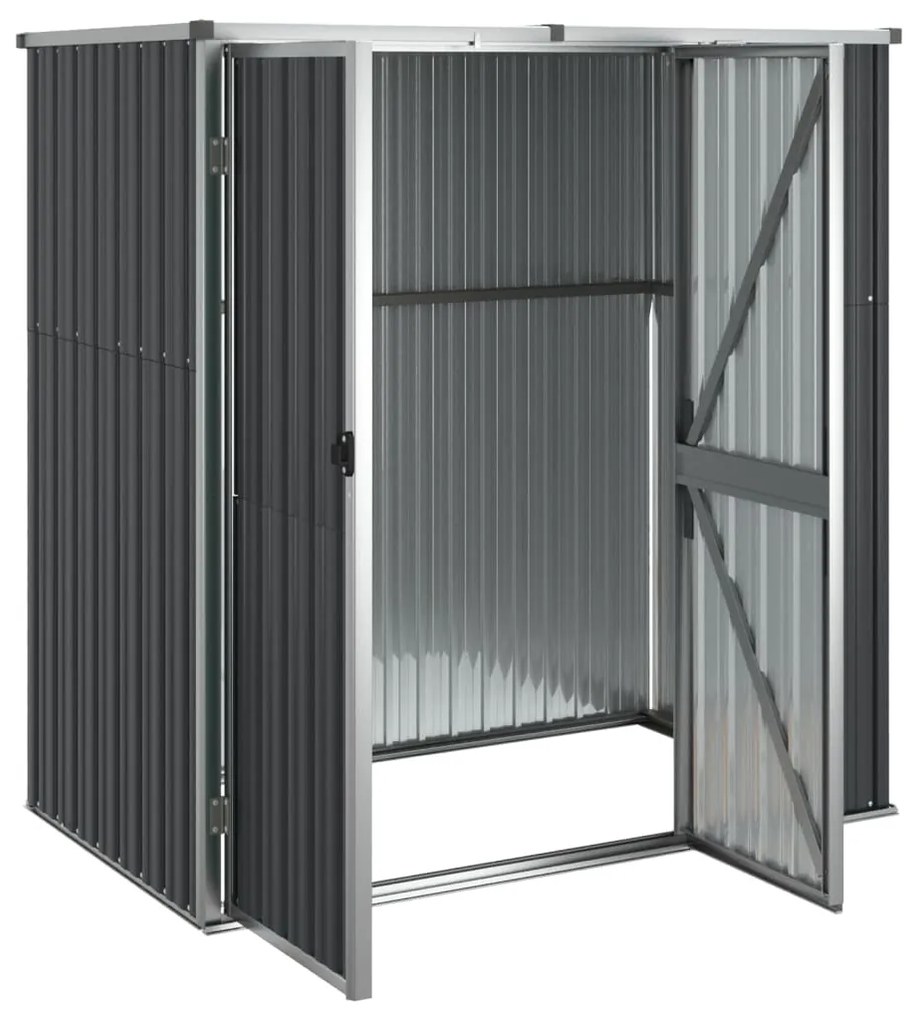 Abrigo ferramentas jardim aço galvanizado antracite