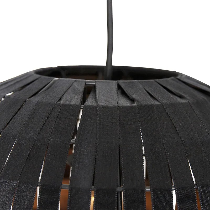Candeeiro de suspensão moderno preto 30 cm - Zoë Moderno