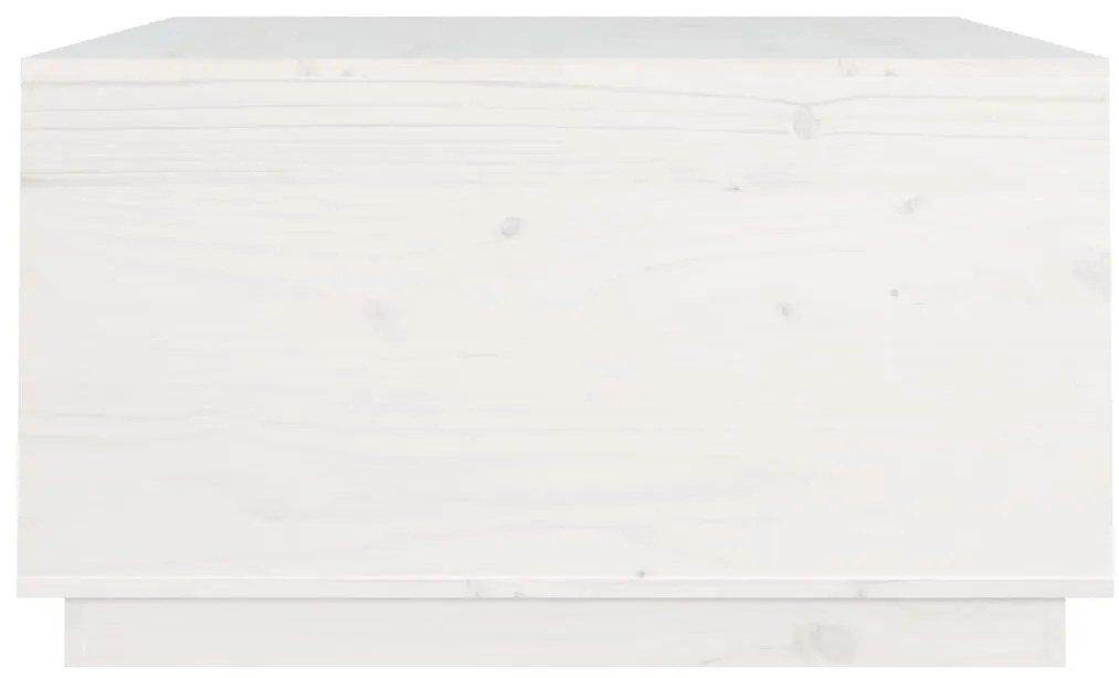 Mesa de centro 80x80x45 cm pinho maciço branco