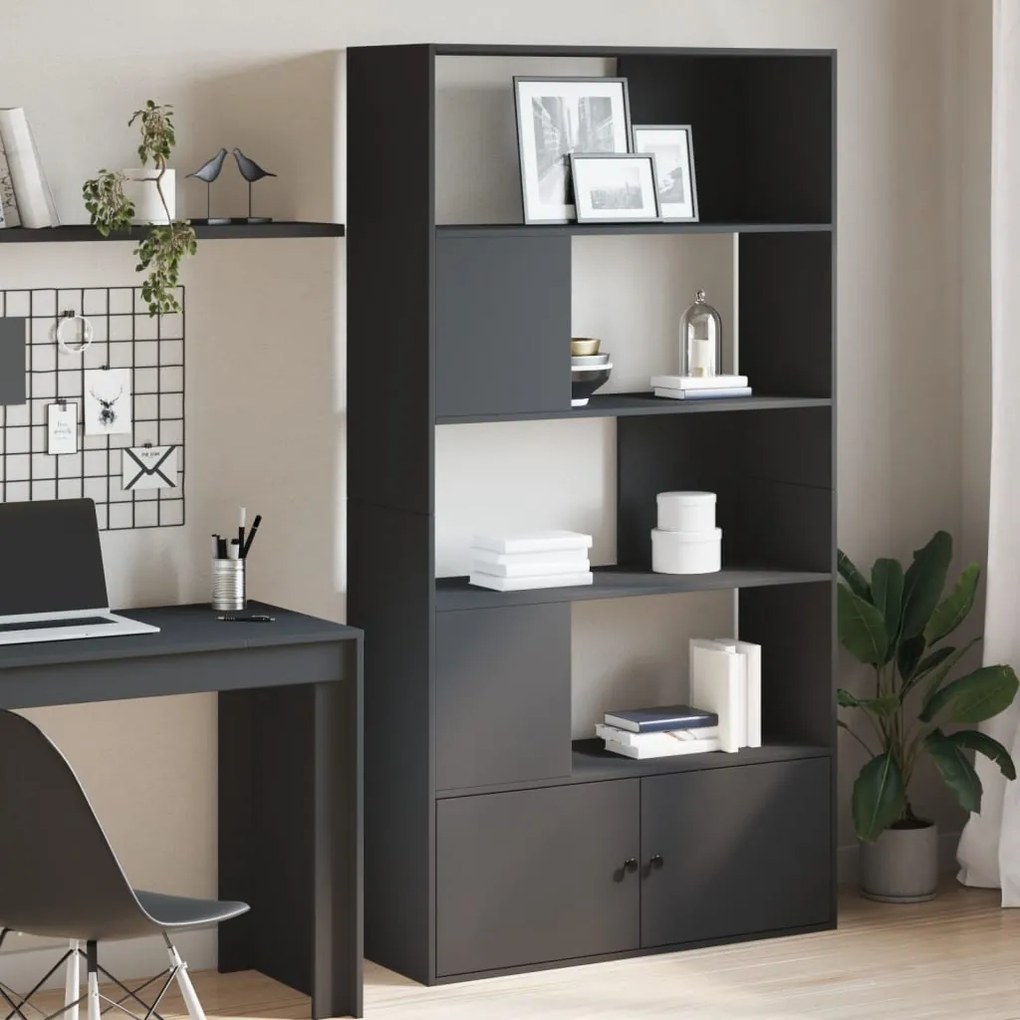 vidaXL Estante 100x36x189 cm derivados de madeira preto