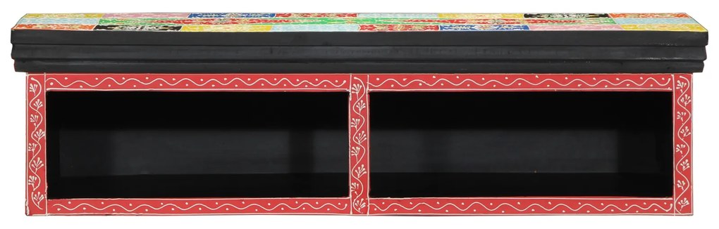Aparador de TV VidaXL Montado na Parede Multicolorido 80x30x22 cm Madeira de Engenharia