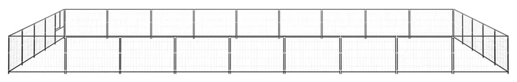 Canil para cães 45 m² aço preto