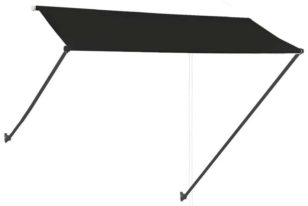 Toldo retrátil com LED 300x150 cm antracite