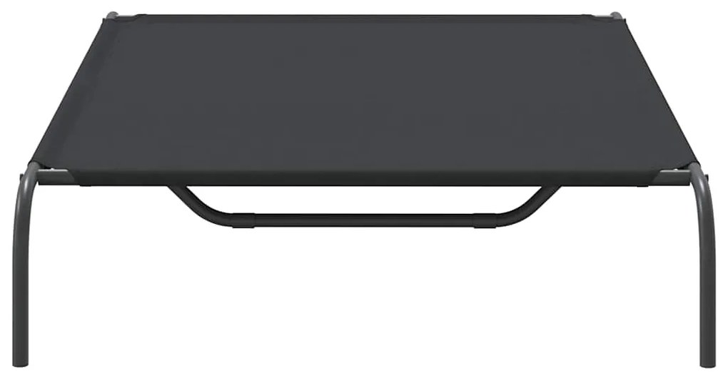 Cama para cães elevada 130x80x20cm tecido oxford e aço preto