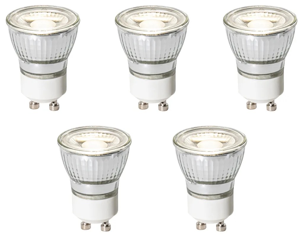 Conjunto de 5 lâmpadas LED GU10 reguláveis 35mm 4W 230 lm 4000K