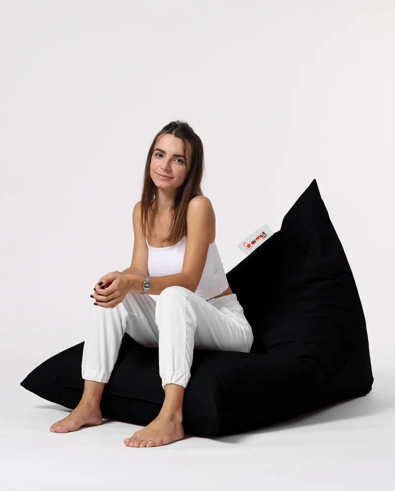 Puff de Jardim Pyramid Big Bed – Preto – 145x90x35 cm | Tribo Home