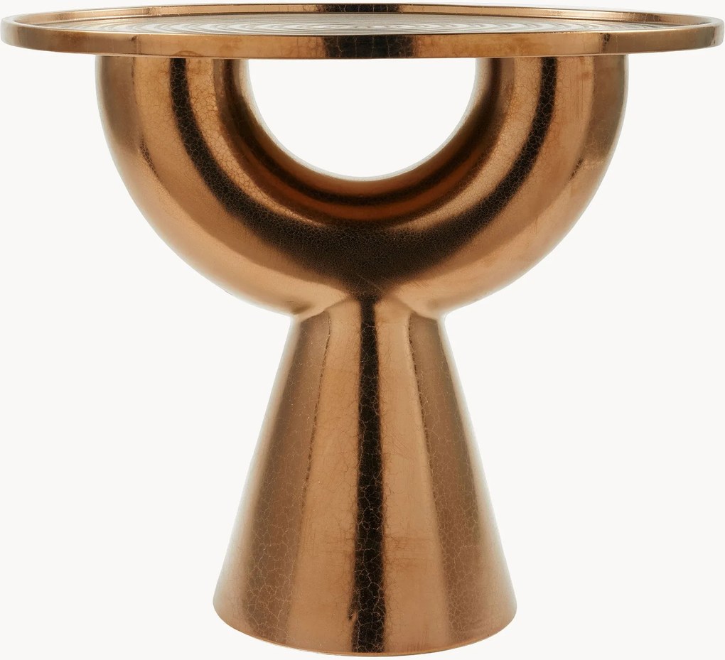 Mesa de apoio redonda em cerâmica Anish