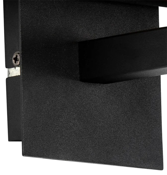 Candeeiro de parede moderno preto com dourado - VT 1 Moderno
