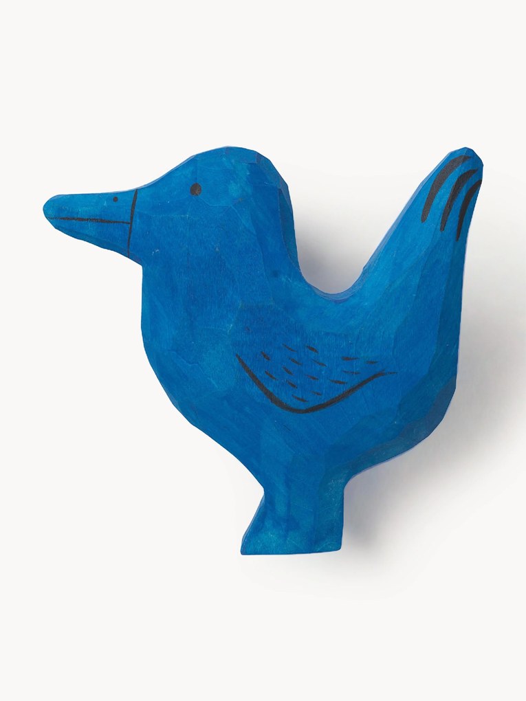 Cabide de parede artesanal em madeira de álamo Anton