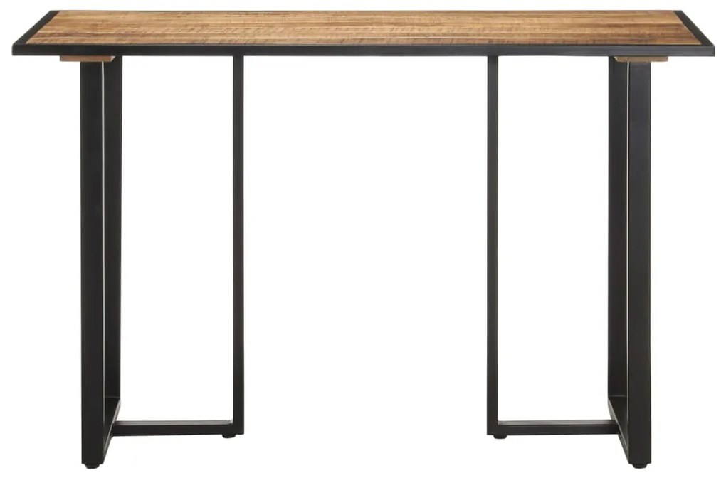 Mesa de jantar 120 cm madeira de mangueira áspera