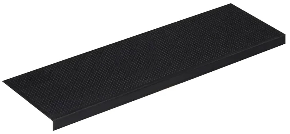Tapetes para degraus de escada 10 pcs 25x75 cm borracha