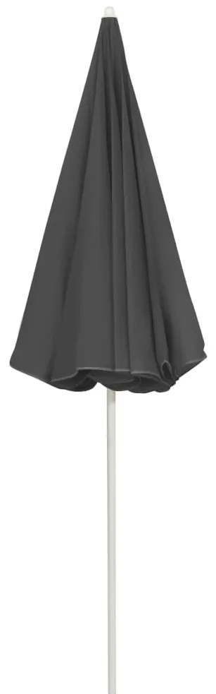 Guarda-sol de praia 240 cm antracite