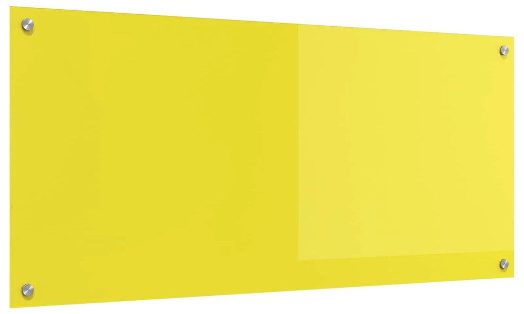 vidaXL Proteção de Cozinha Amarelo 110 x 50 cm vidro temperado