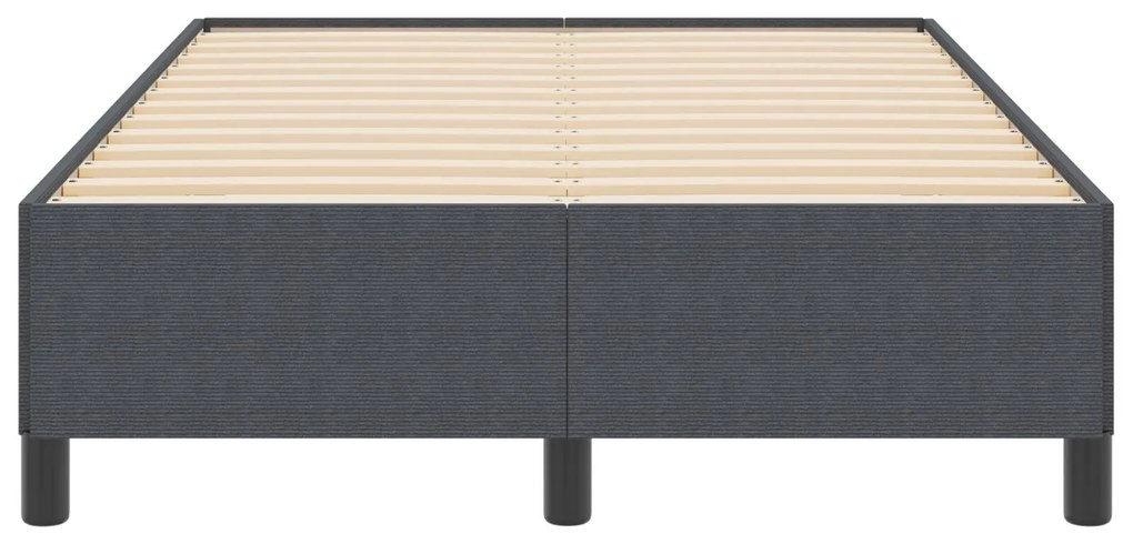 Cama vidaXL Cinza Escuro 120x200 cm Tecido Corduroy