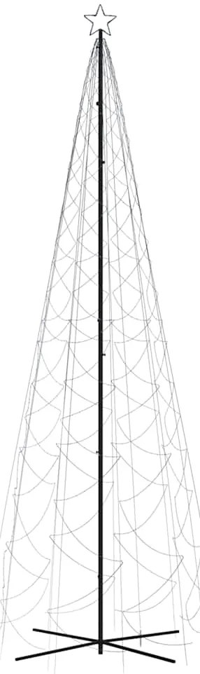 Árvore de Natal em cone 1400 luzes LED 160x500 cm azul