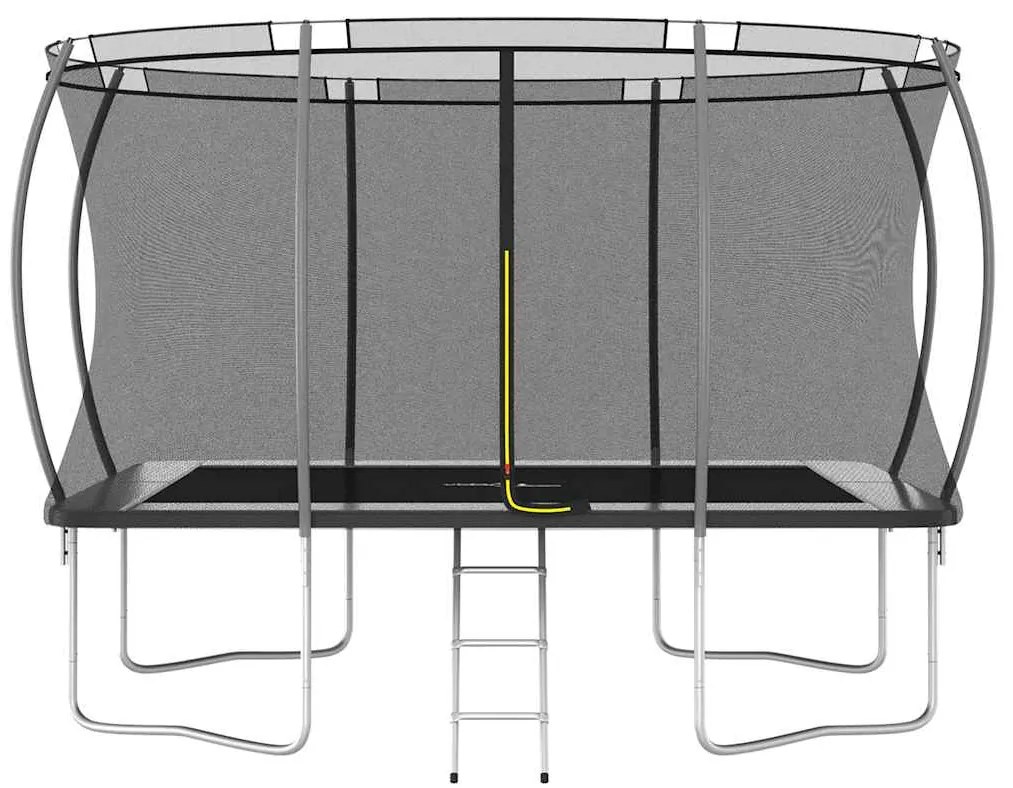 Conjunto de trampolim retangular 335x244x90 cm 150 kg