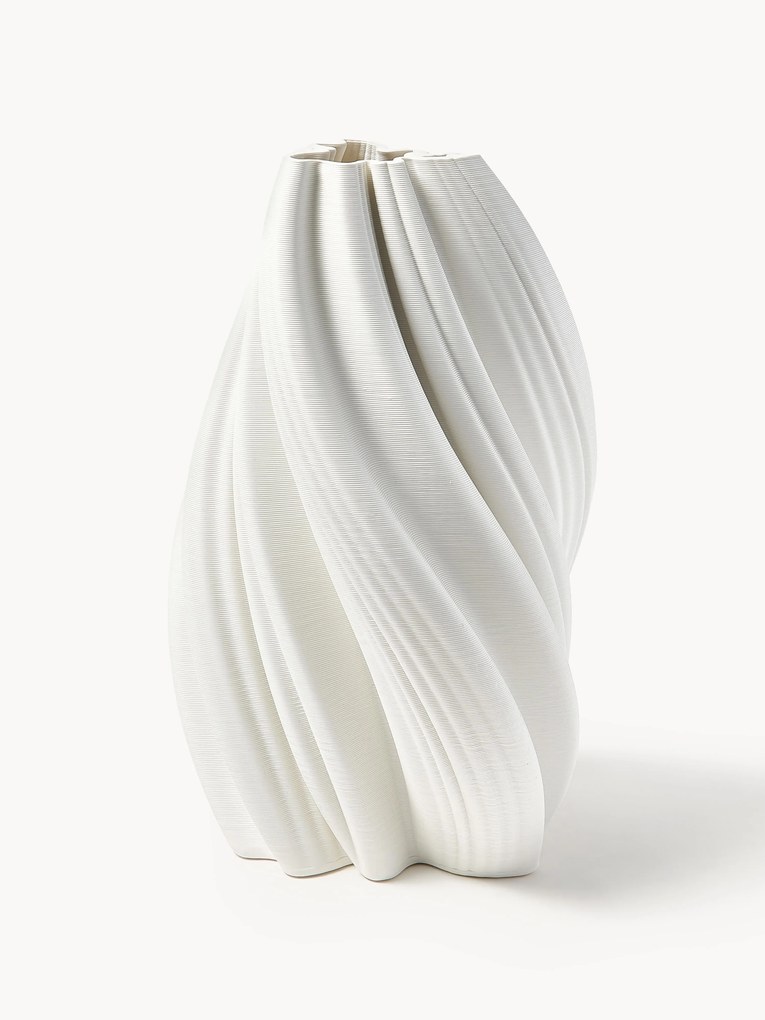 Jarra alta de porcelana impressa em 3D Melody, Alt 42 cm