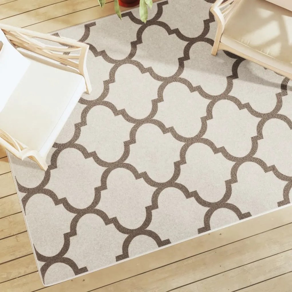 Tapete pelo curto antiderrapante int./ext. 160x230 cm multicor