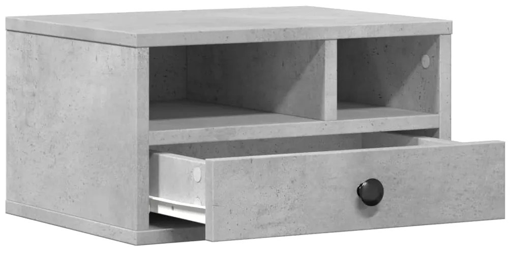 Suporte de impressora 40x32x22,5 cm derivados de madeira cinza