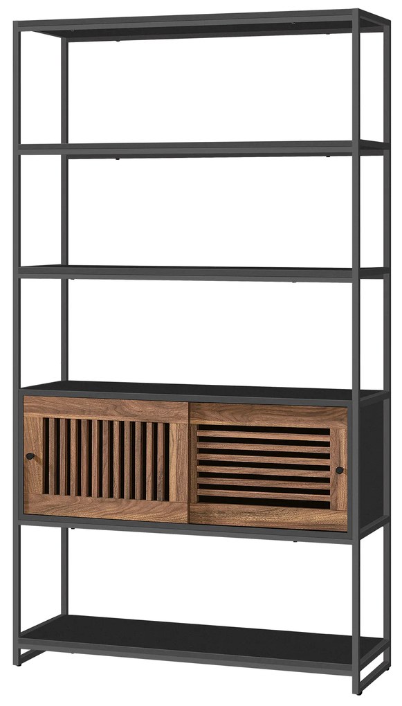 Estante de sala elegante com armazenamento | VASAGLE | 100 x 35 x 180 cm | LLS821B43.