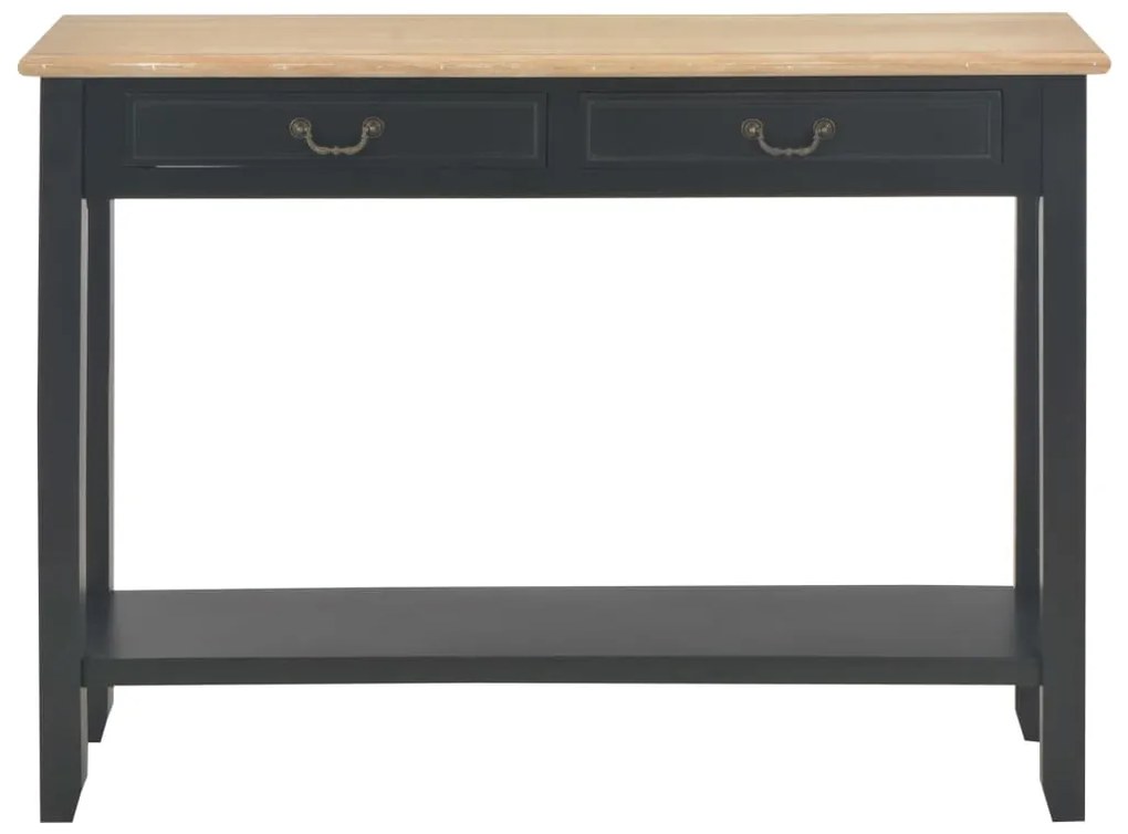 Mesa consola 110x35x80 cm madeira preto