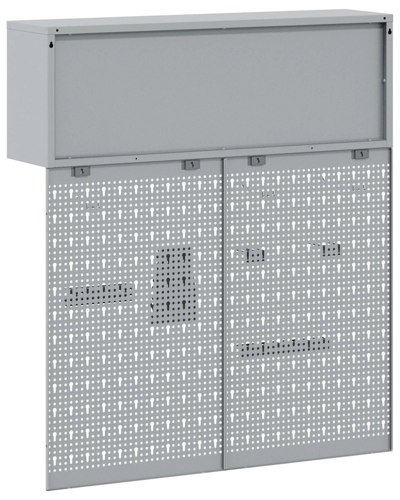 Conjunto de Armário de Ferramentas e Painel de Ferramentas VidaXL com
