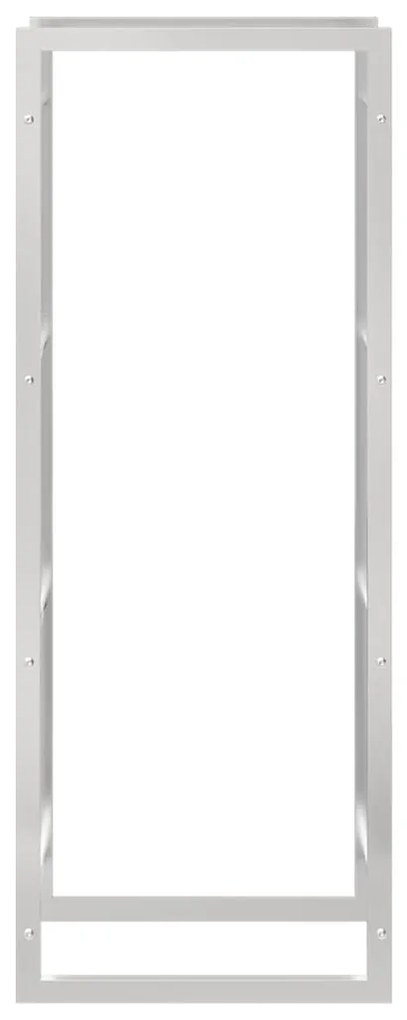 Suporte para lenha 50x28x132 cm aço inoxidável
