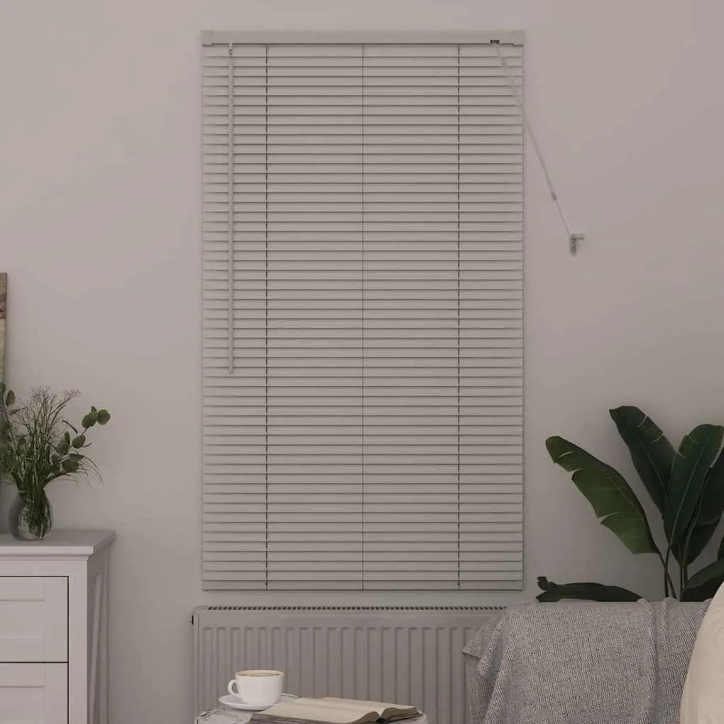 Persiana de Janela com cortinas Outros Manual Branco 80 x 130 cm Alumí