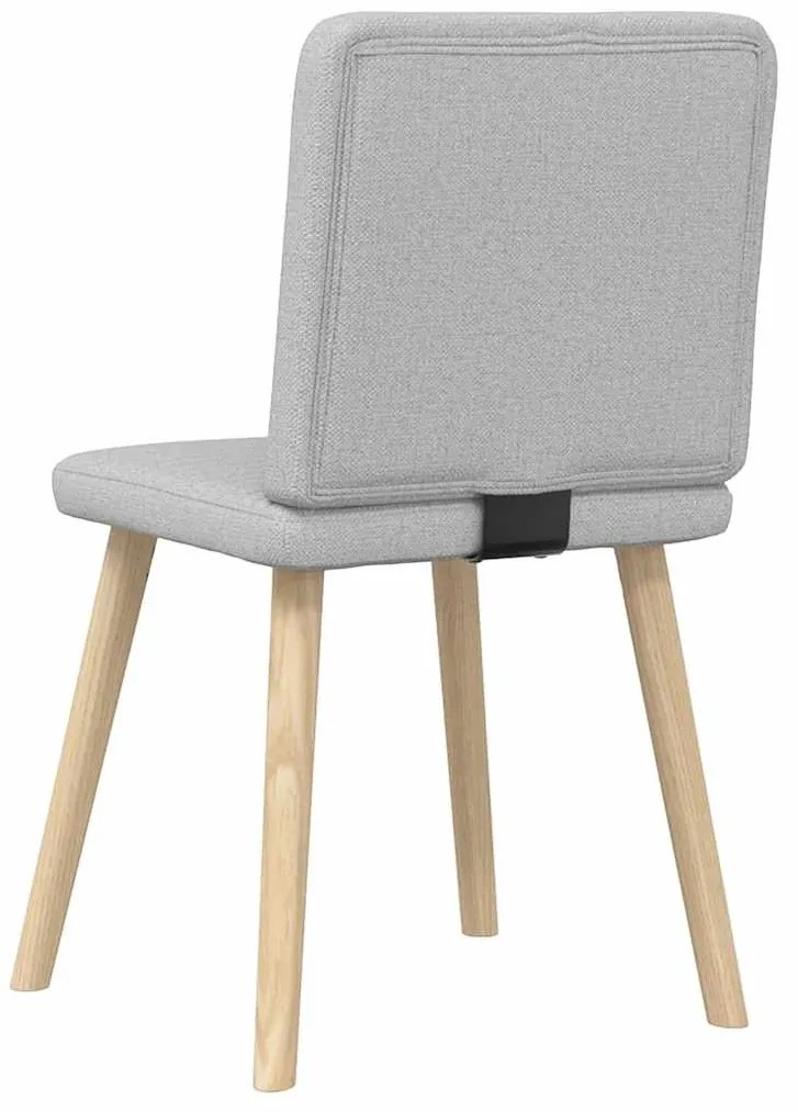 Cadeiras de jantar 2 pcs tecido cinza nuvem