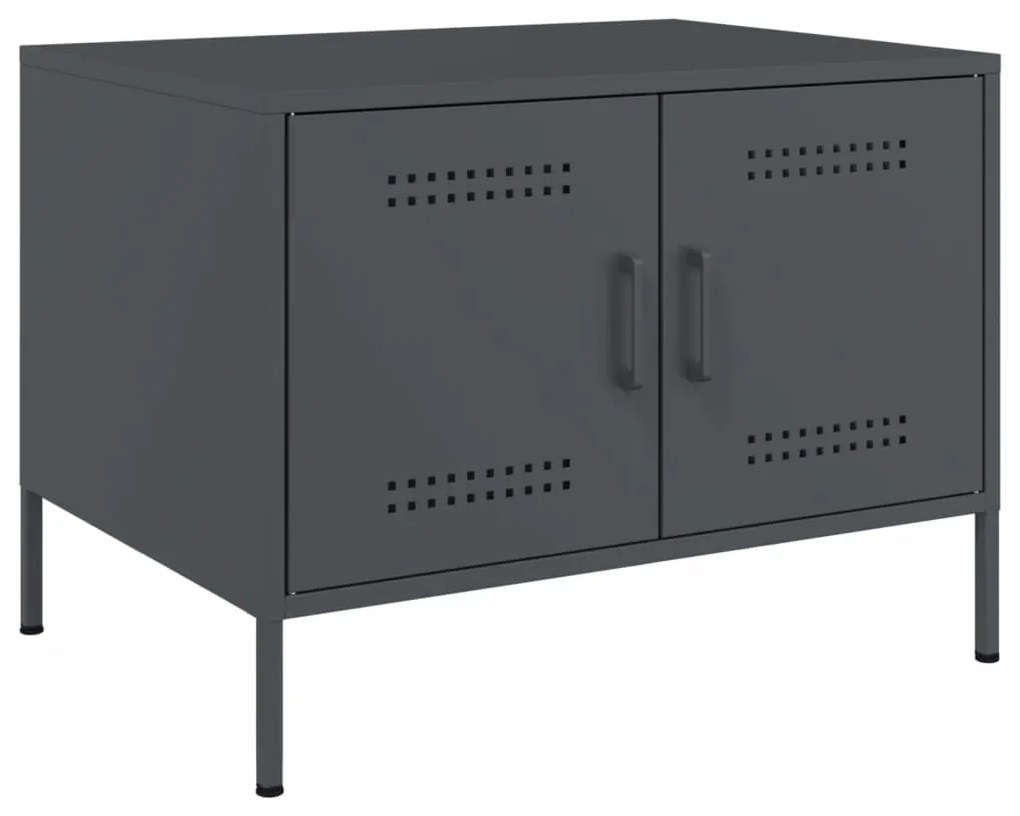 Mesa de centro 68x50x50,5 cm aço antracite