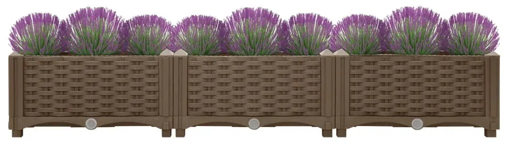 Canteiro elevado 120x40x23 cm polipropileno