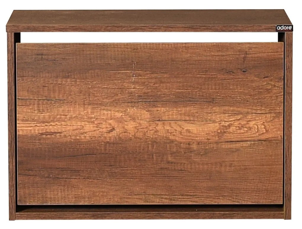 Sapateira "Harmony" - 60 x 42 x 30 cm - Nogueira - Design Moderno