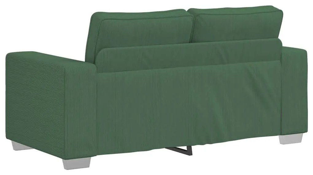 Sofá-luvas 120 cm tecido corduroy verde selva