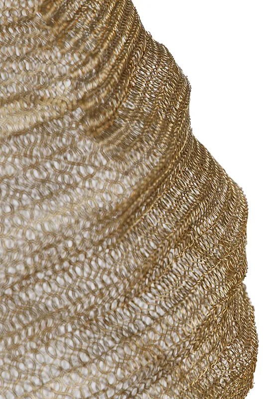 Candeeiro de suspensão oriental dourado 90 cm - Nidum Oriental