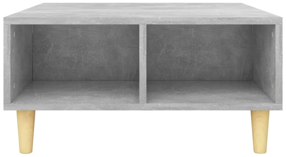 Mesa de centro 60x60x30 cm derivados de madeira cinza cimento