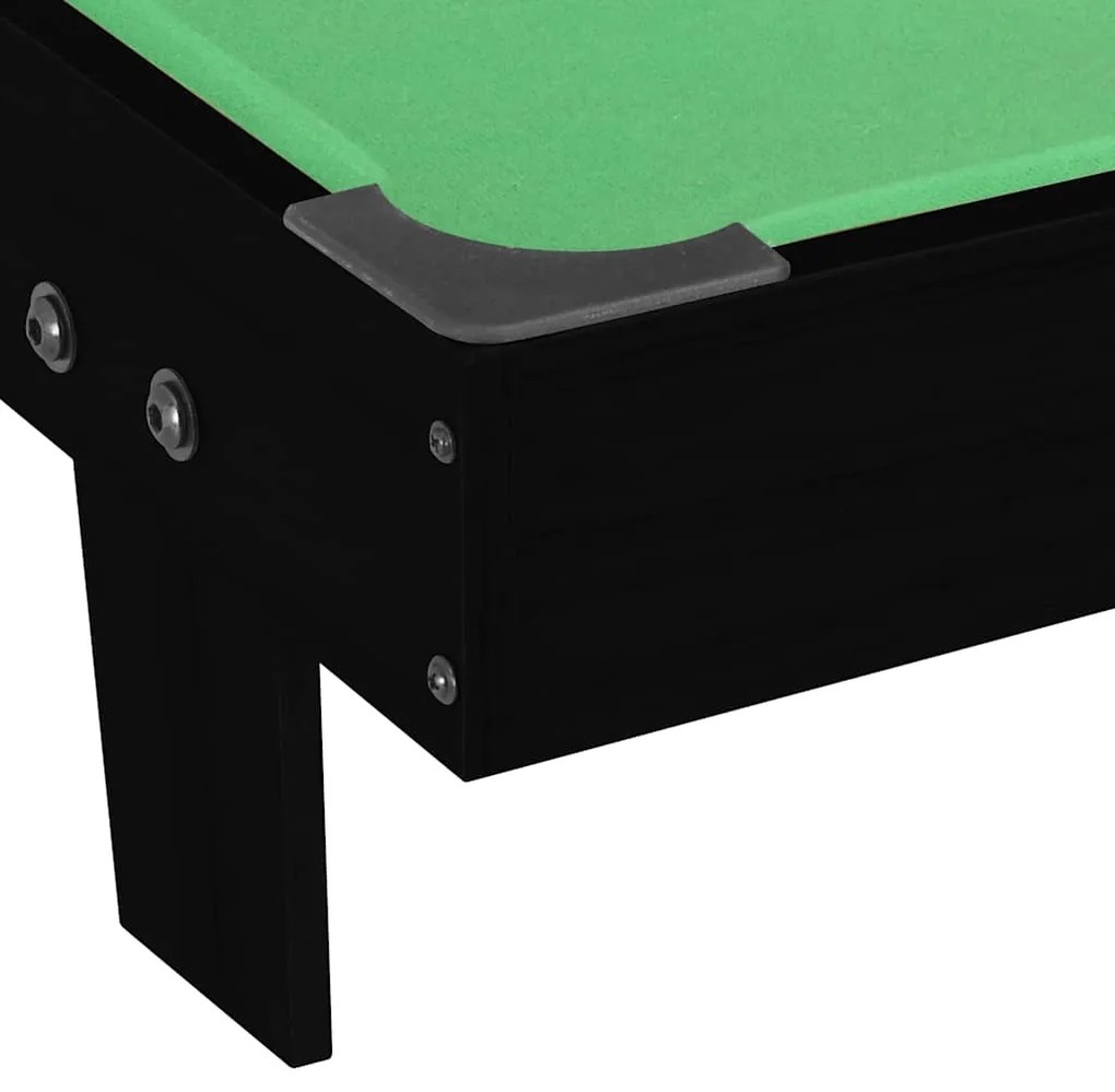 Mini mesa de bilhar 92x52x19 cm preto e verde