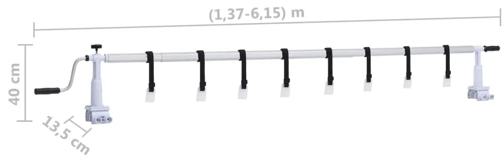 Enrolador para cobertura de piscina com base de plástico
