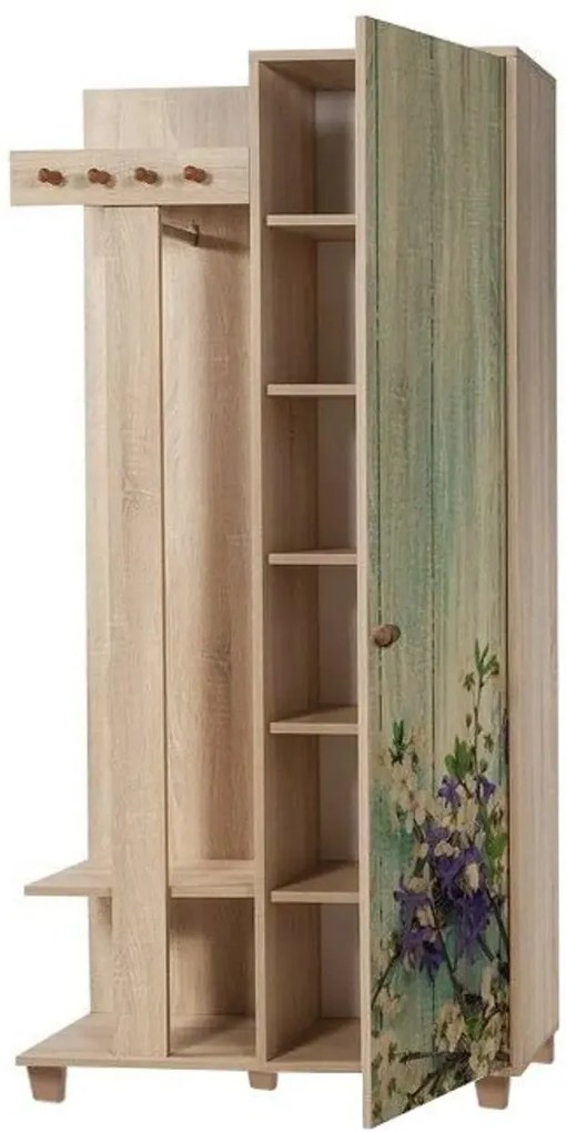 Hall Stand Garmanto – Carvalho Sonoma – 90x192x36 cm