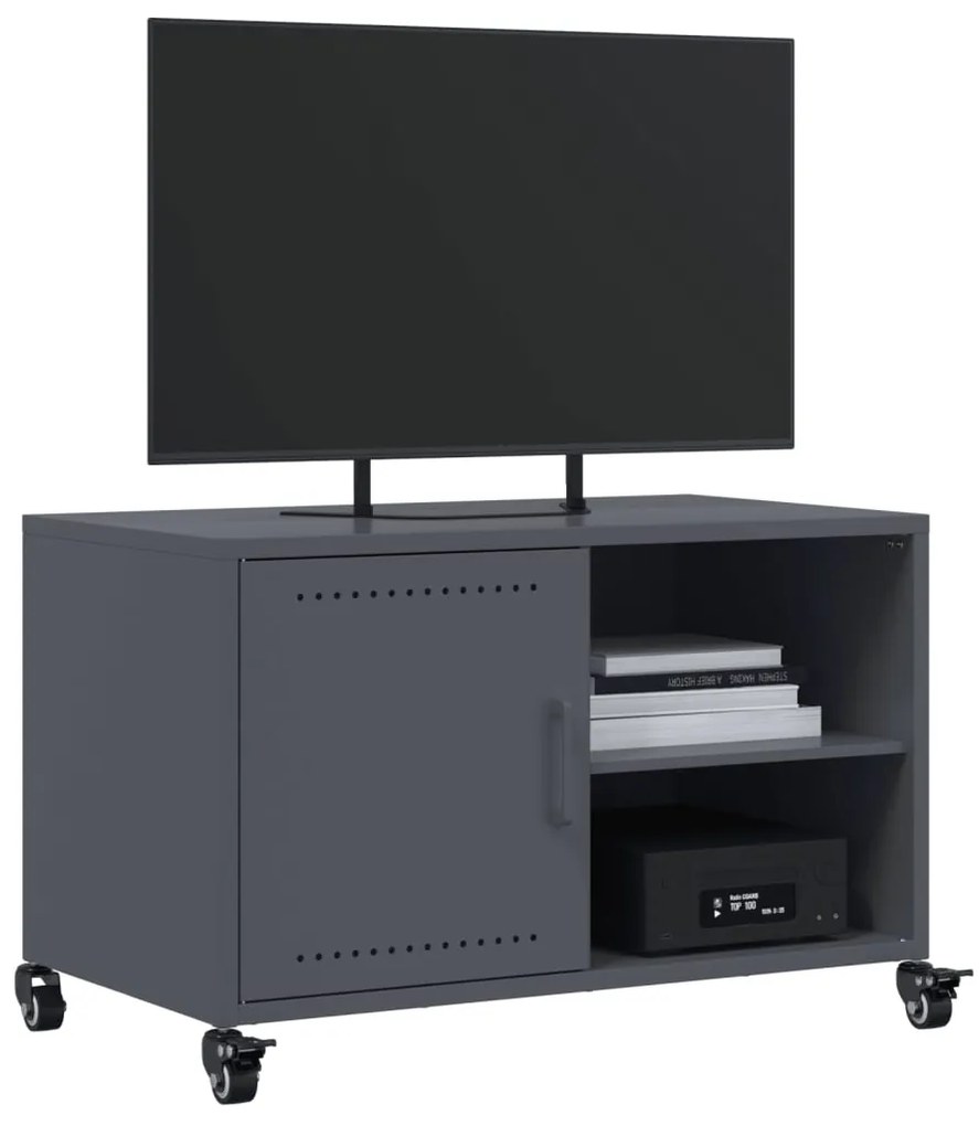 Móvel de TV 68x39x43,5 cm aço antracite