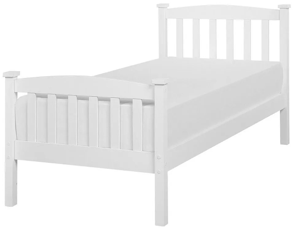 Cama individual em madeira branca 90 x 200 cm GIVERNY Beliani