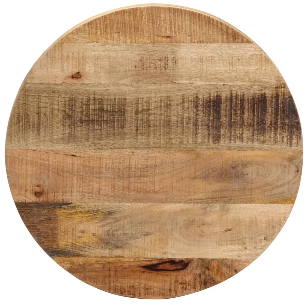 Tampo de mesa redondo Ø40x3,8cm madeira mangueira áspera maciça