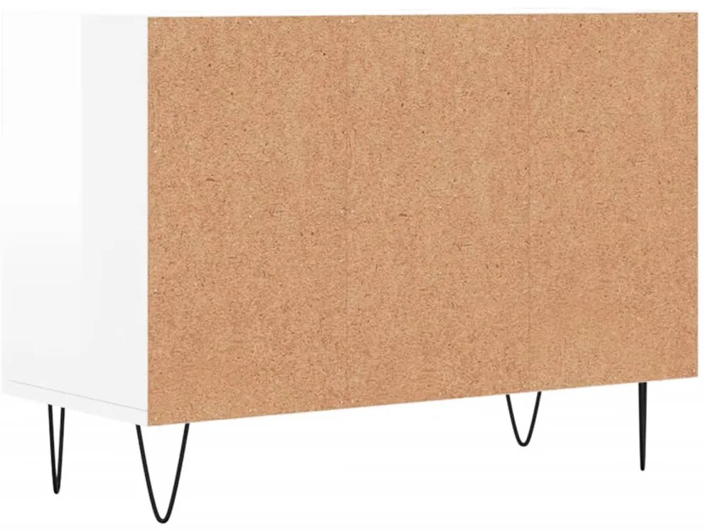 Móvel de TV 69,5x30x50 cm derivados de madeira branco brilhante