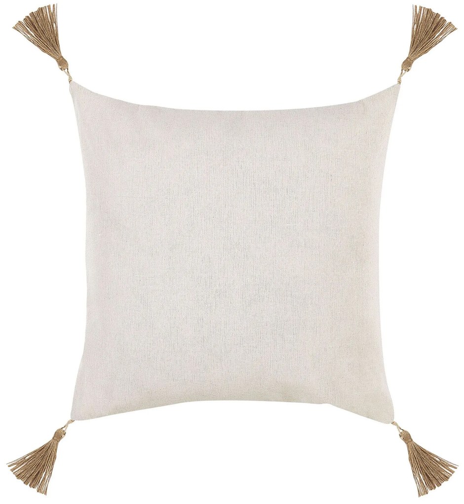 Conjunto de 2 almofadas decorativas creme com relevo 45 x 45 cm AZALEA Beliani